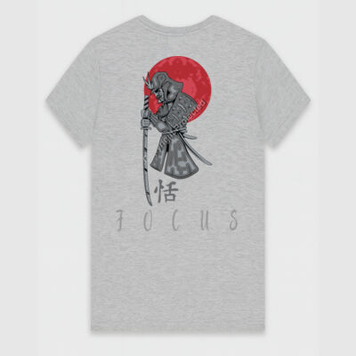 jFITT - The Samurai Ladies Gym/Fitness/Workout Cotton T-Shirt Thumbnail