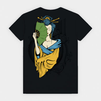 jFITT - Geisha Unisex Gym/Fitness/Workout Cotton T-Shirt Thumbnail